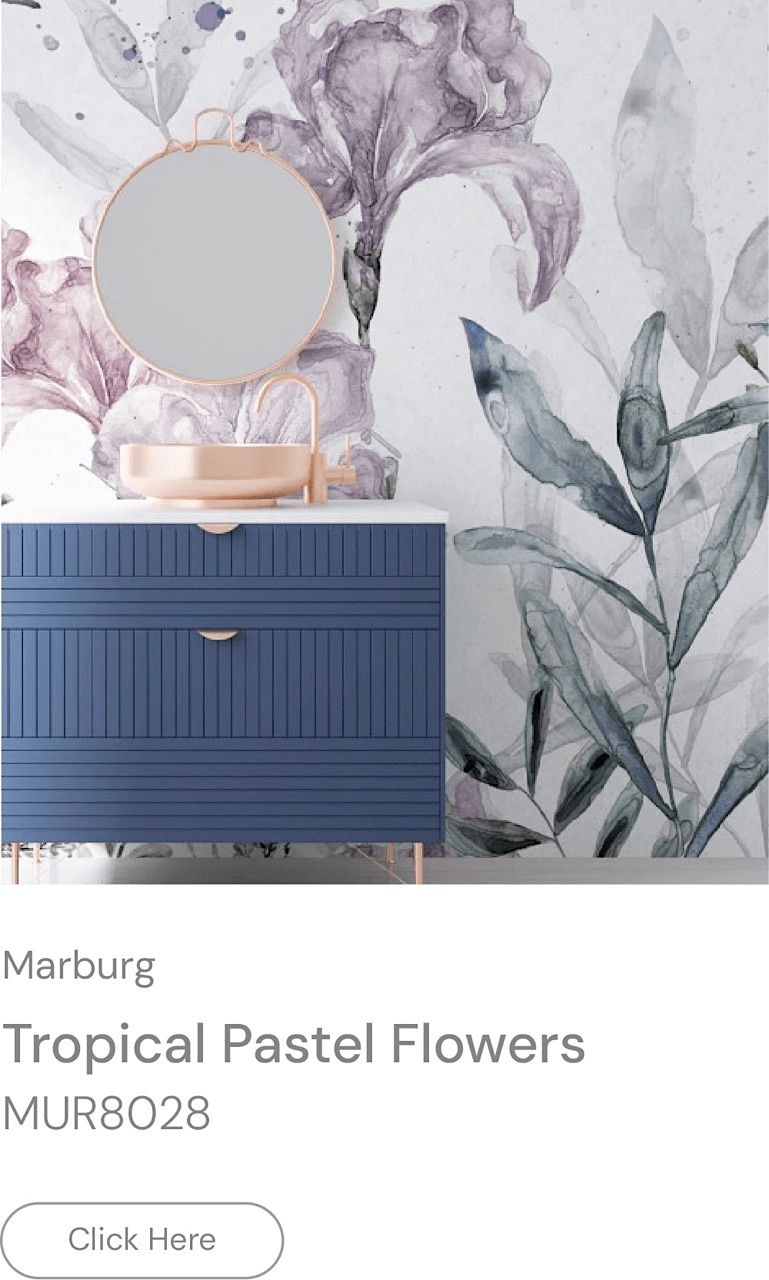 Bathroom Floral Purple